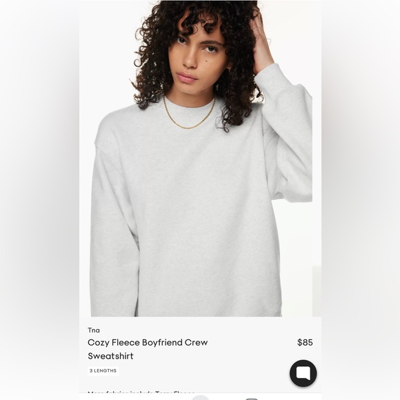 TNA Cozy Af Boyfriend Crew Neck Aritzia - Picture 2 of 2
